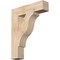 Ekena Millwork Funston Block Smooth Bracket, Douglas Fir, 3 1/2"W x 16"D x 20"H BKT04X16X20FST05SDF - alternate 1
